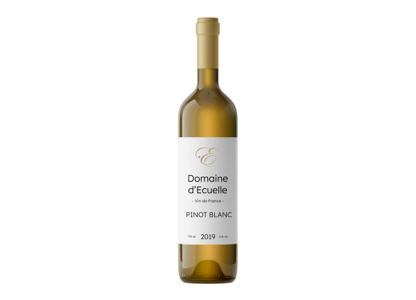 Image d'une bouteille de vin blanc Pinot blanc de 2019